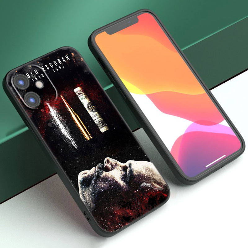 Narcos TV Series Pablo Escobar Black Phone Case For Apple iPhone 14 12 13 Mini 11 Pro XR X XS MAX 6S 7 8 Plus 5S SE 2020 2022 002