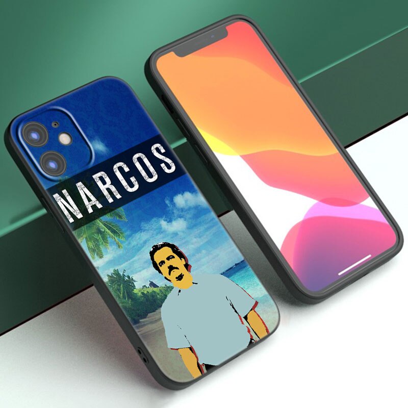 Narcos TV Series Pablo Escobar Black Phone Case For Apple iPhone 14 12 13 Mini 11 Pro XR X XS MAX 6S 7 8 Plus 5S SE 2020 2022 009