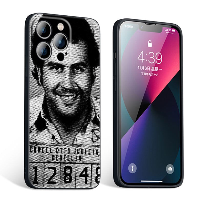 Narcos TV Series Pablo Escobar Black Phone Case For Apple iPhone 14 12 13 Mini 11 Pro XR X XS MAX 6S 7 8 Plus 5S SE 2020 2022