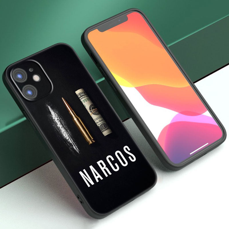 Narcos TV Series Pablo Escobar Black Phone Case For Apple iPhone 14 12 13 Mini 11 Pro XR X XS MAX 6S 7 8 Plus 5S SE 2020 2022 001