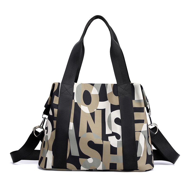 2023 New Nylon Women&#39;s Bag Large-Capacity Lady Shoulder Messenger Bags Tote Oxford Cloth Outdoor Travel Crossbody Bags Handbags Khaki