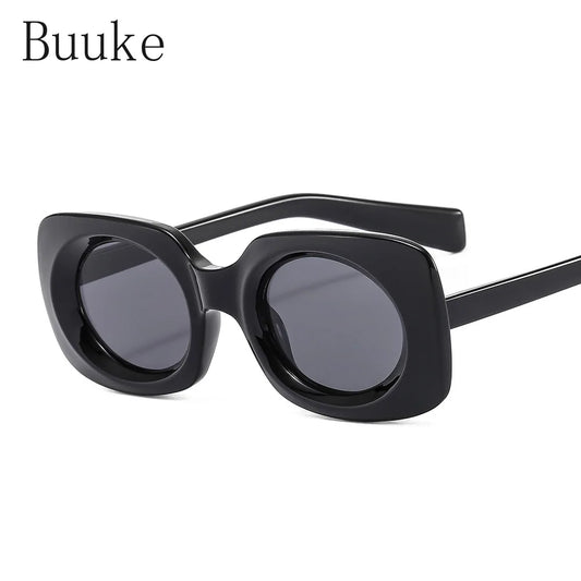 2023 Vintage Square Frame Oval Sunglasses Women Fashion Brand Designer Gradient Shades UV400 Men Pink Sun Glasses