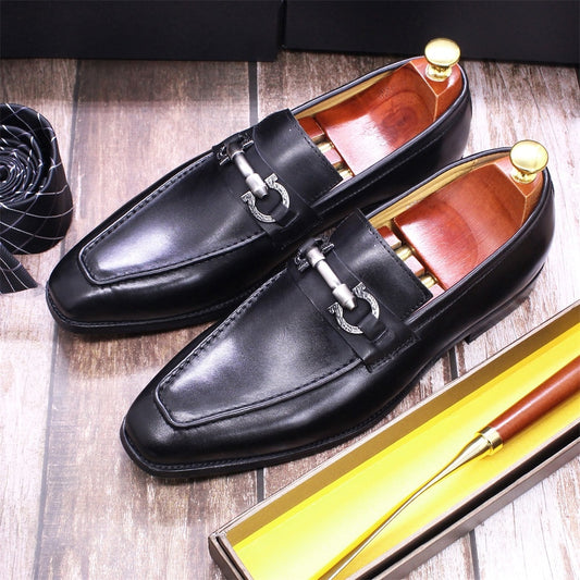 Luxury Genuine Leather Men Loafers Shoes Slip on Flats Driving Shoes Classic Design Casual Fashion Outdoor Mens Shoes Big Size