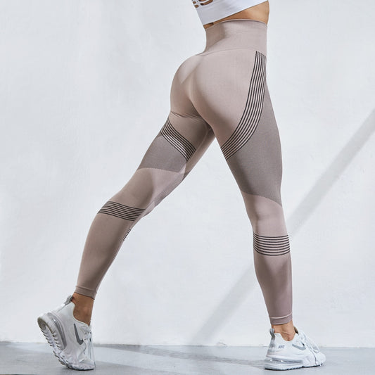 CHRLEISURE High Waist Leggings Women Bubble Butt Workout Gym Leggings Sports Stretch Fitness Pants