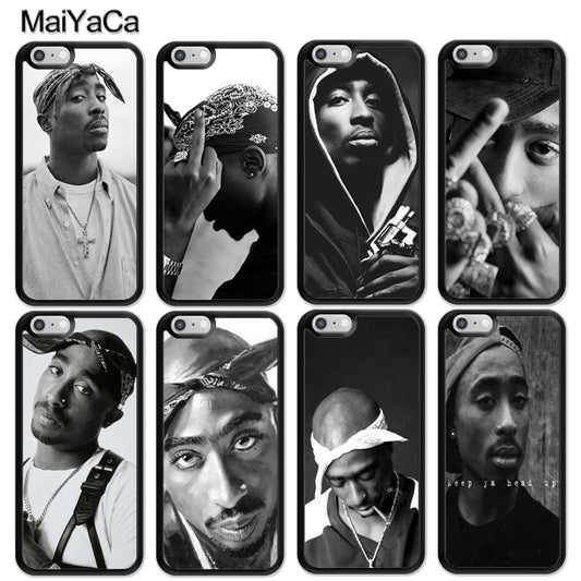 2pac Tupac Shakur Rap Rapper Phone Case For iPhone 13 12 14 Pro Max mini 11 14 Pro Max XS X XR 6S 7 8 Plus SE 2020 Coque