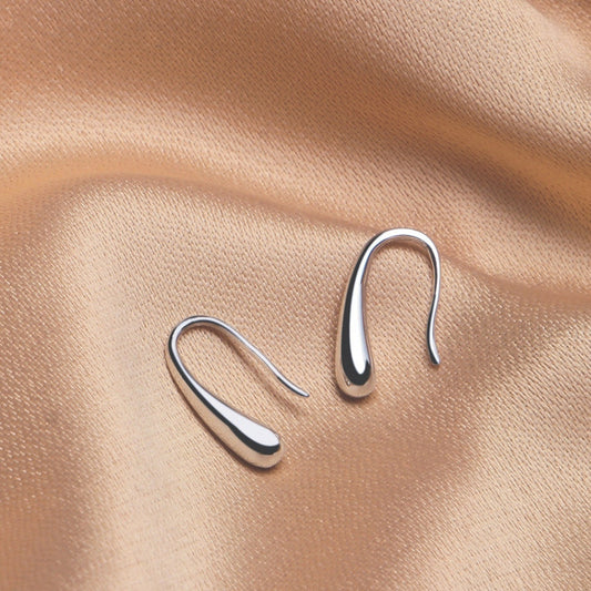 Personality Water Drop Earrings Silver Color Small Cute Earring For Women Raindrop Dangle Earrings Fashion Jewelry Girl Gifts