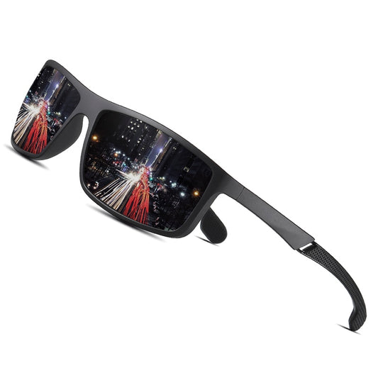 AOFLY BRAND DESIGN Square Polarized Sunglasses For Men TR90 Frame Driving Sun Glasses Male Fishing Goggle zonnebril heren UV400