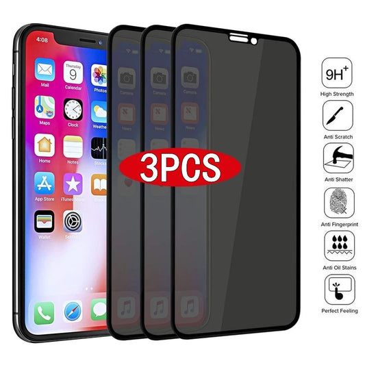 1-3Pcs Best Full Privacy Tempered Glass for IPhone12 14 7 8 X XS Max XR on IPhone 11 Pro Anti Spy Screen Protector 12 13 Pro Max