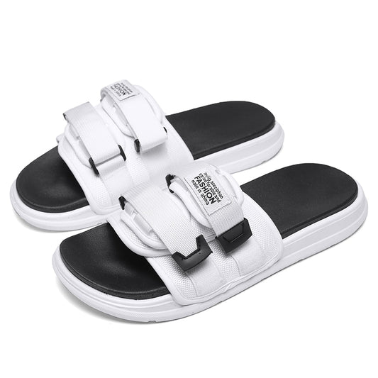Men's Slippers EVA Men Shoes Women Couple Flip Flops Soft Black and White Casual Summer Male Sandle Big Size 35-46 High Quality