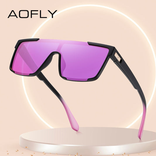 AOFLY Oversized Polarized Sunglasses Women Brand Designer TR90 Shades UV400 Fashion Vintage Glasses Men Goggle