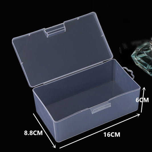 Organizador Porta Mascarilla Rectangular Plastic Transparent With Lid Storage Box Collection Container Case Storage Rangement Default Title